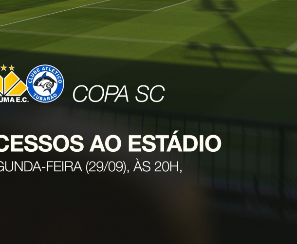 Acessos ao estádio para jogo contra o Tubarão