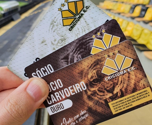 Carteirinhas de sócios estão disponíveis para retirada