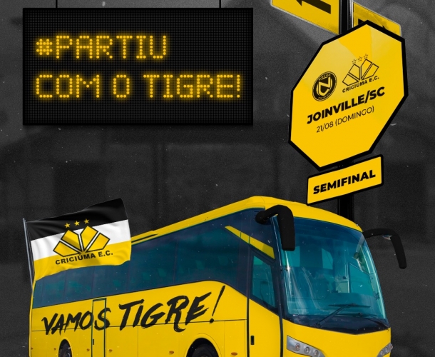 Clube disponibiliza 10 ônibus para Joinville