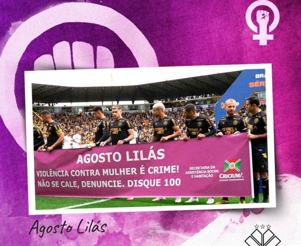 Clube divulga ações do Agosto Lilás