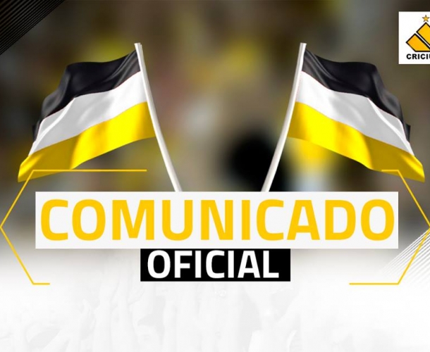 Comunicado oficial – Material Esportivo