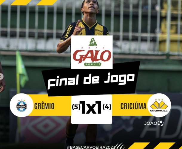 Criciúma disputará o terceiro lugar na Copa Galo 