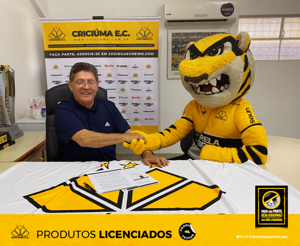Criciúma e Mascotinhos FC fecham parceria para licenciamento do Mascote Tigrão
