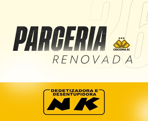 Criciúma e NK dedetizadora renovam parceria para a temporada de 2026