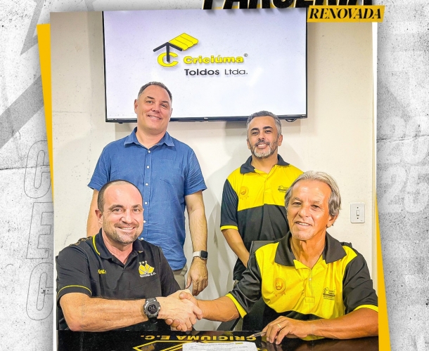 Criciúma E.C e Criciúma Toldos renovam parceria para 2025