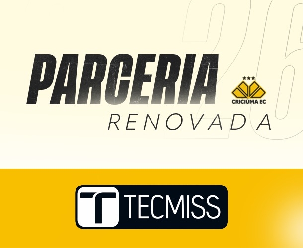 Criciúma EC e TECMISS renovam parceria para 2026