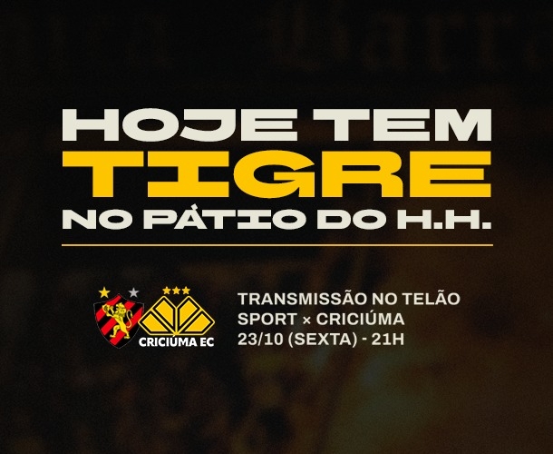 Criciúma promove primeira edição do “Hoje Tem Tigre” no pátio do Majestoso
