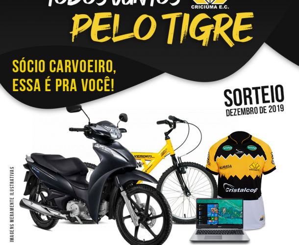 Criciúma sorteará presentes para os associados