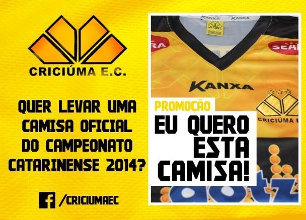 Criciúma sorteia nova camisa para os torcedores