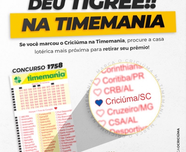 Deu Tigre na Timemania