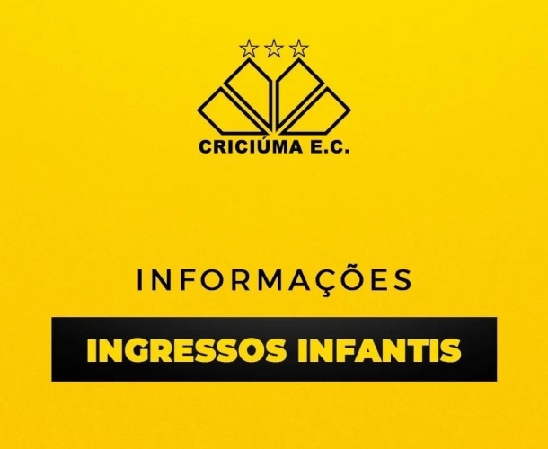 Distribuição de ingressos infantis para Criciúma x Mirassol