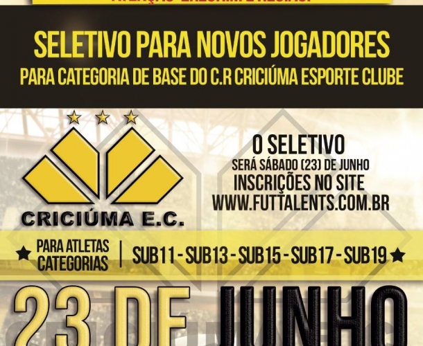 Erechim recebe avaliações da base do Criciúma