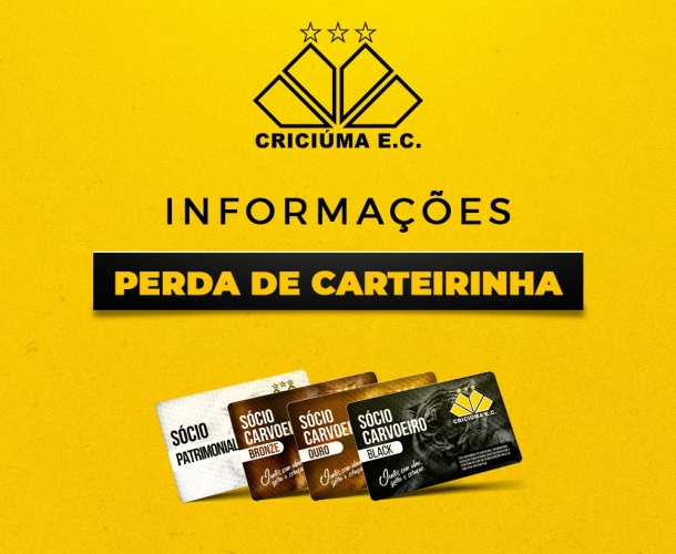 Informações sobre perda de carteirinha