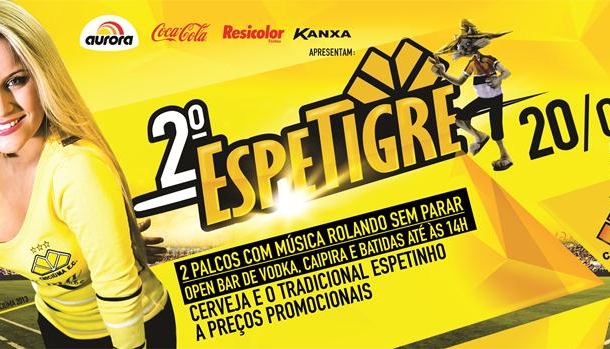 Ingressos para o 2º Espetigre já estão à venda