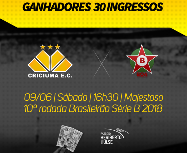 Ingressos sorteados para Tigre e Boa