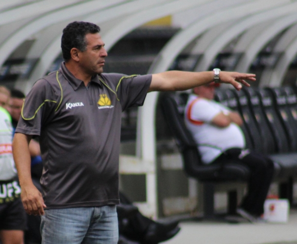 Luizinho feliz com o título catarinense