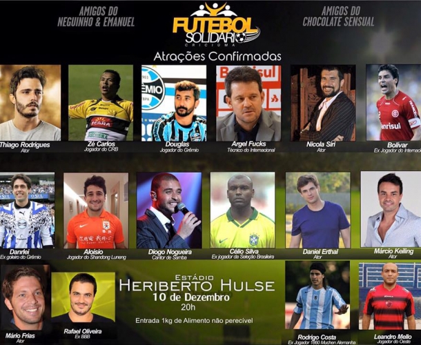 Majestoso sedia o Futebol Solidário 2015