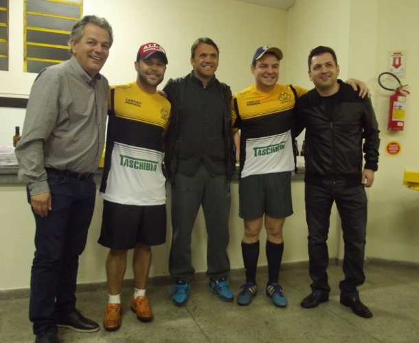 Marcos e Belutti visitam o Heriberto Hülse