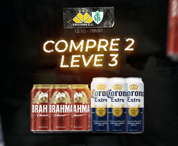 PROMOÇÃO DE BRAHMA E CORONA NO JOGO CONTRA O AMÉRICA-MG