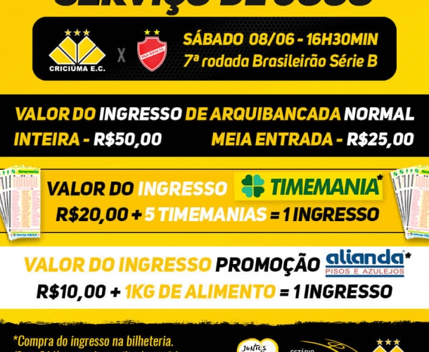 Promoção de ingressos em parceria com a Alianda 