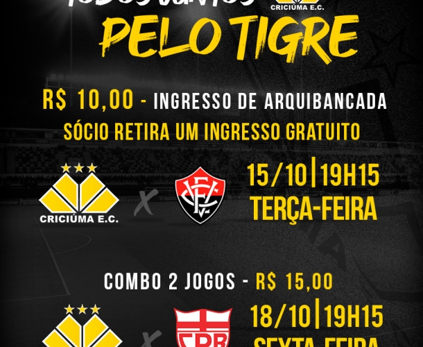 Promoção de ingressos para os próximos jogos no HH