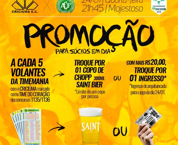 Promoção para Criciúma e Chapecoense