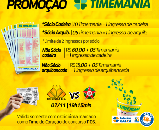 Promoção para Tigre e Boa Esporte