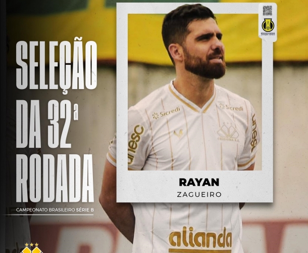 Rayan entra na Seleção da 32ª Rodada