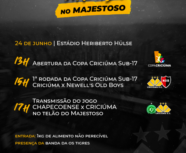 Sábado com programação especial no Majestoso