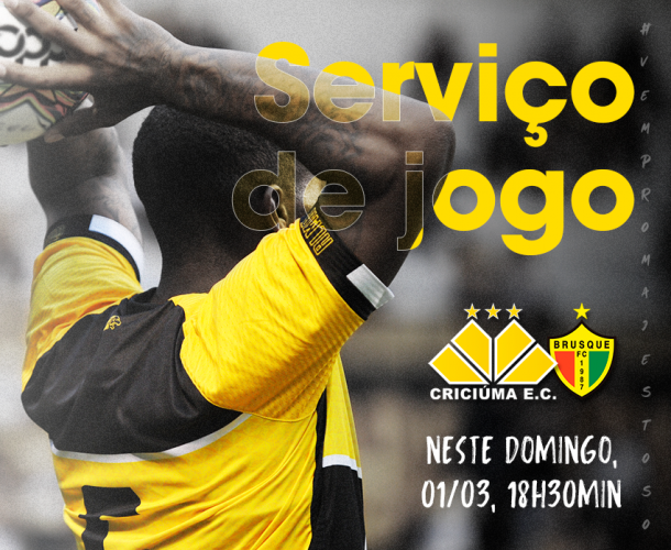 Serviço de jogo para Criciúma e Brusque