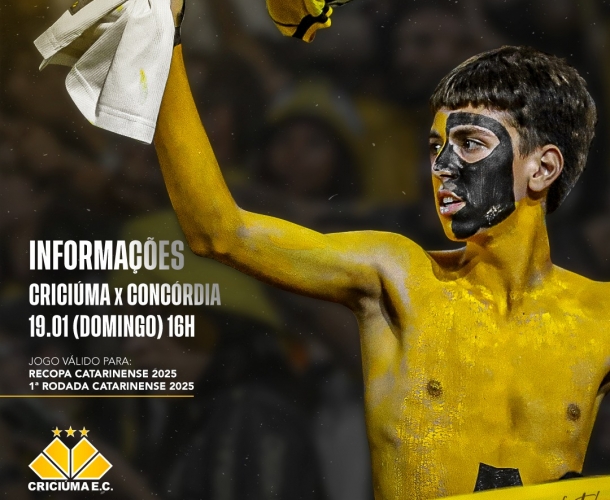 SERVIÇO DE JOGO PARA CRICIÚMA x CONCÓRDIA