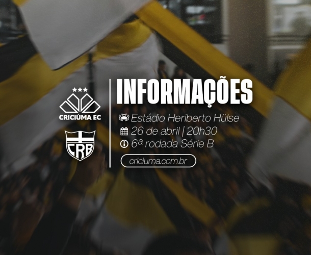 SERVIÇO DE JOGO PARA CRICIÚMA X CRB