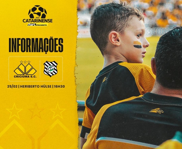 Serviço de jogo para Criciúma x Figueirense