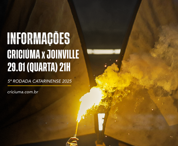 SERVIÇO DE JOGO PARA CRICIÚMA X JOINVILLE