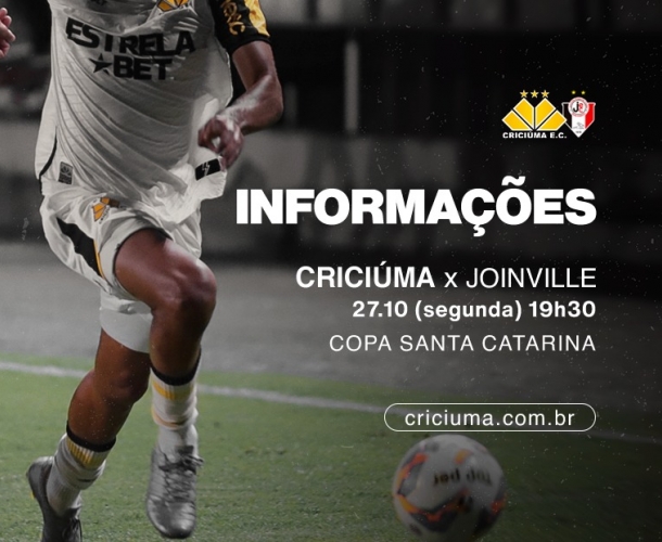 SERVIÇO DE JOGO PARA CRICIÚMA X JOINVILLE