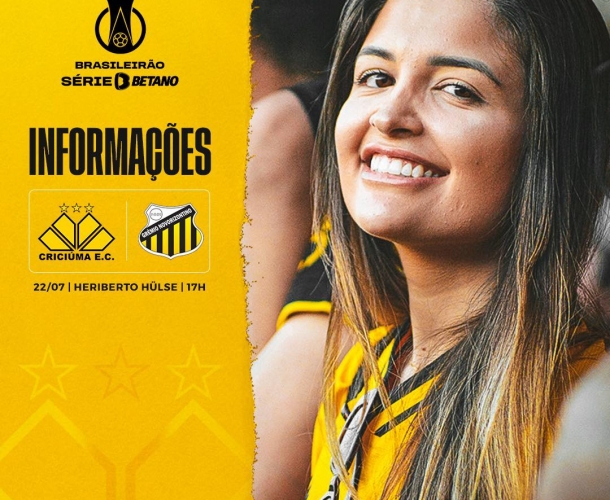 Serviço de jogo para Criciúma x Novorizontino