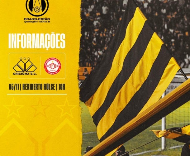 Serviço de jogo para Criciúma x Tombense