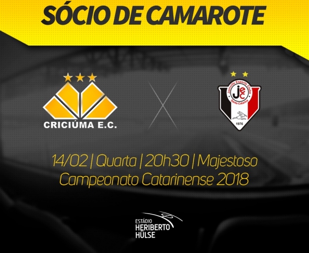 Sorteio de camarote para Criciúma e Joinville