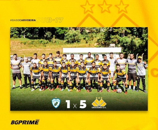 Sub-17 goleia na estreia do Sul-Brasileiro BG Prime