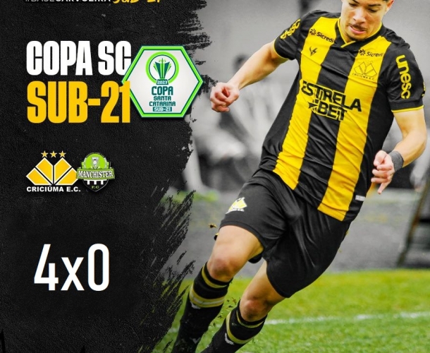 Tigre goleia o Manchister na Copa SC Sub-21 