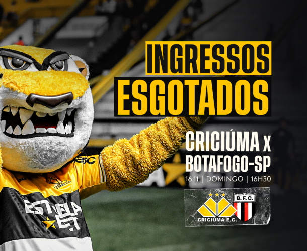 TODOS OS INGRESSOS PARA O ÚLTIMO JOGO DO TIGRE EM CASA ESTÃO ESGOTADOS