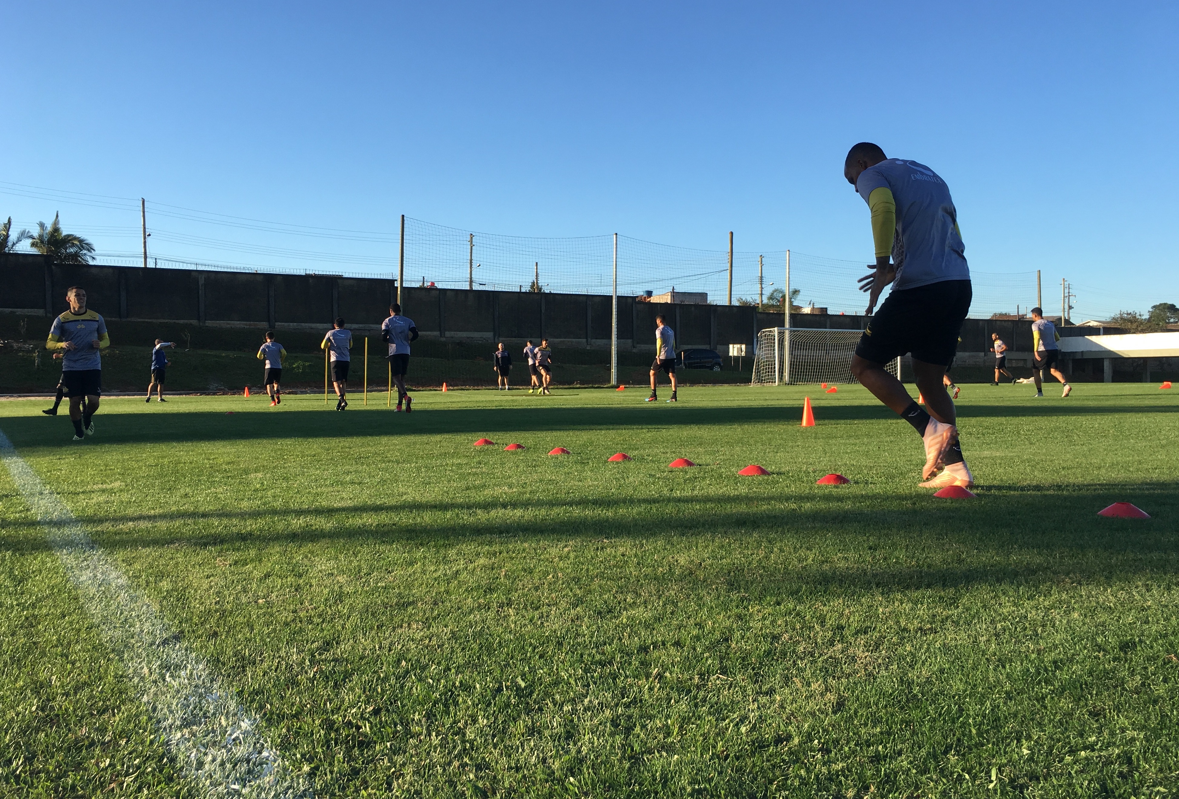 Treino físico na reapresentação