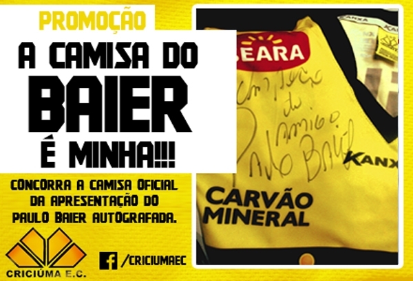 Últimos dias para ganhar a camisa do Paulo Baier