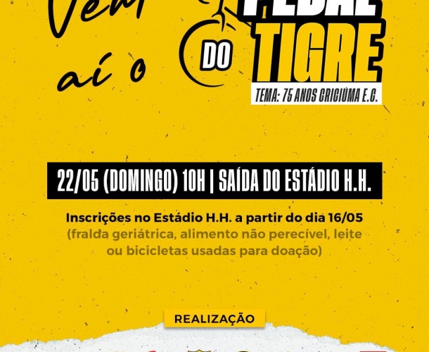 Últimos dias para inscrição no Pedal do Tigre 
