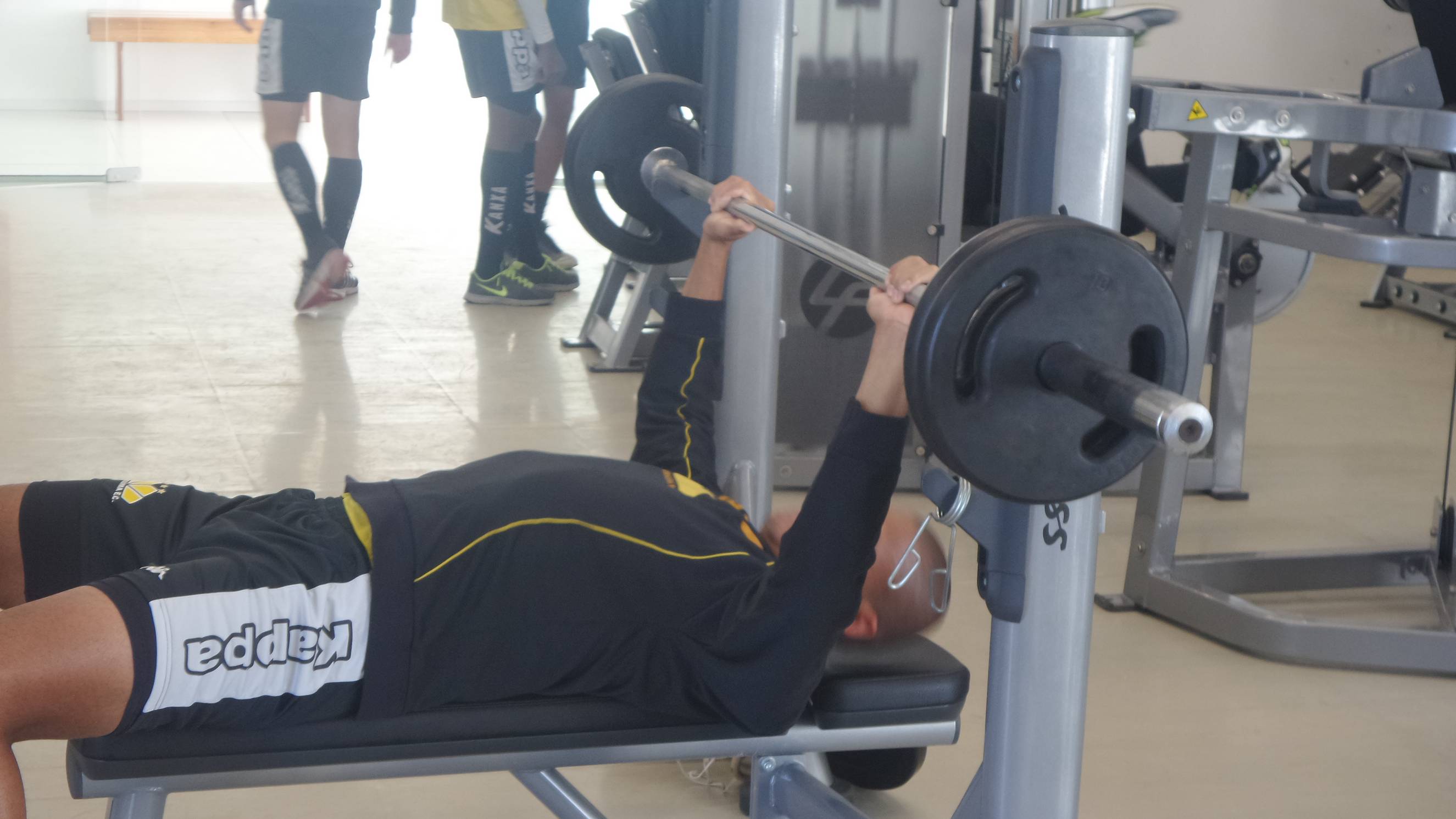 No CT, Tigre realiza treino de força