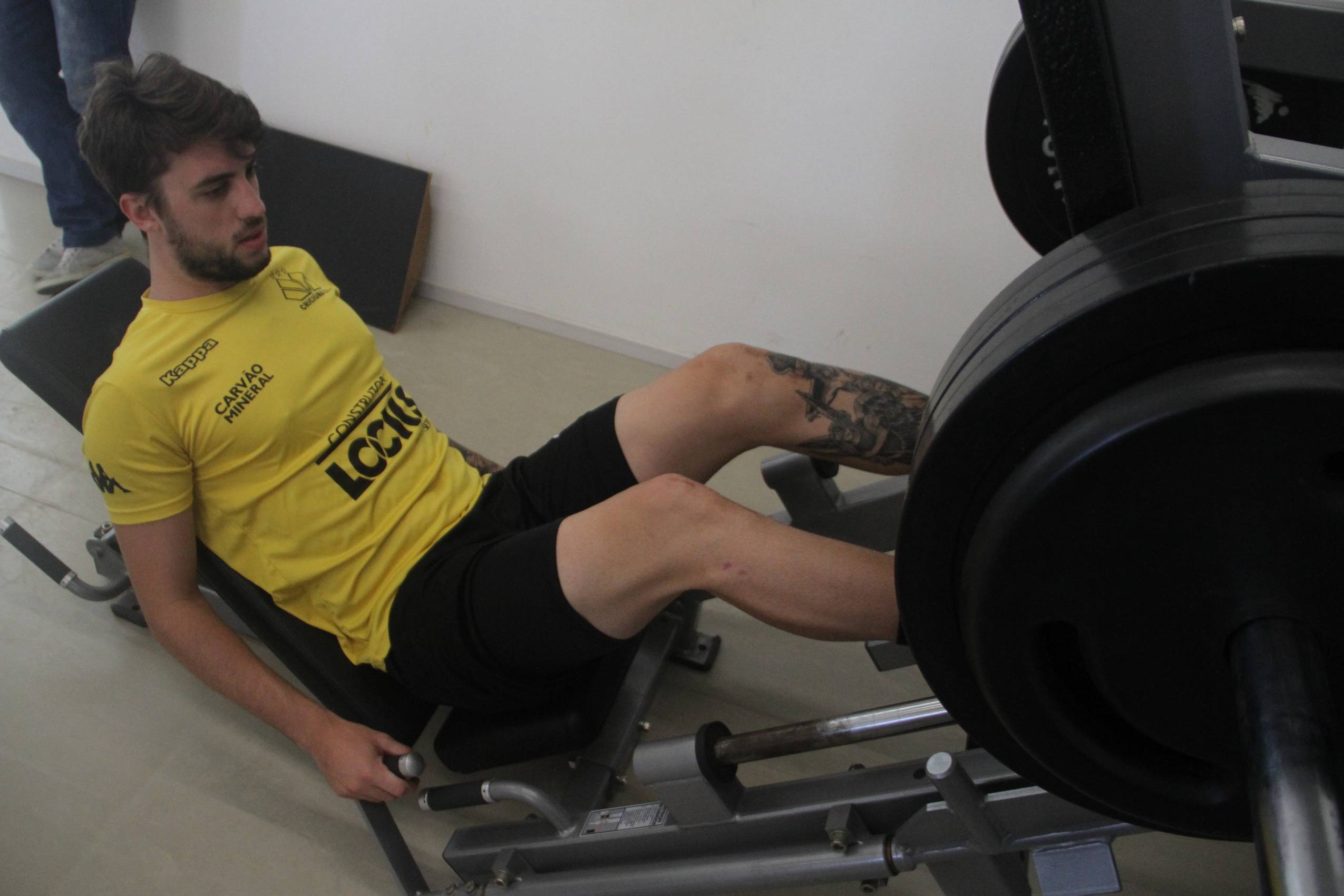 Trabalho na academia na reapresentação