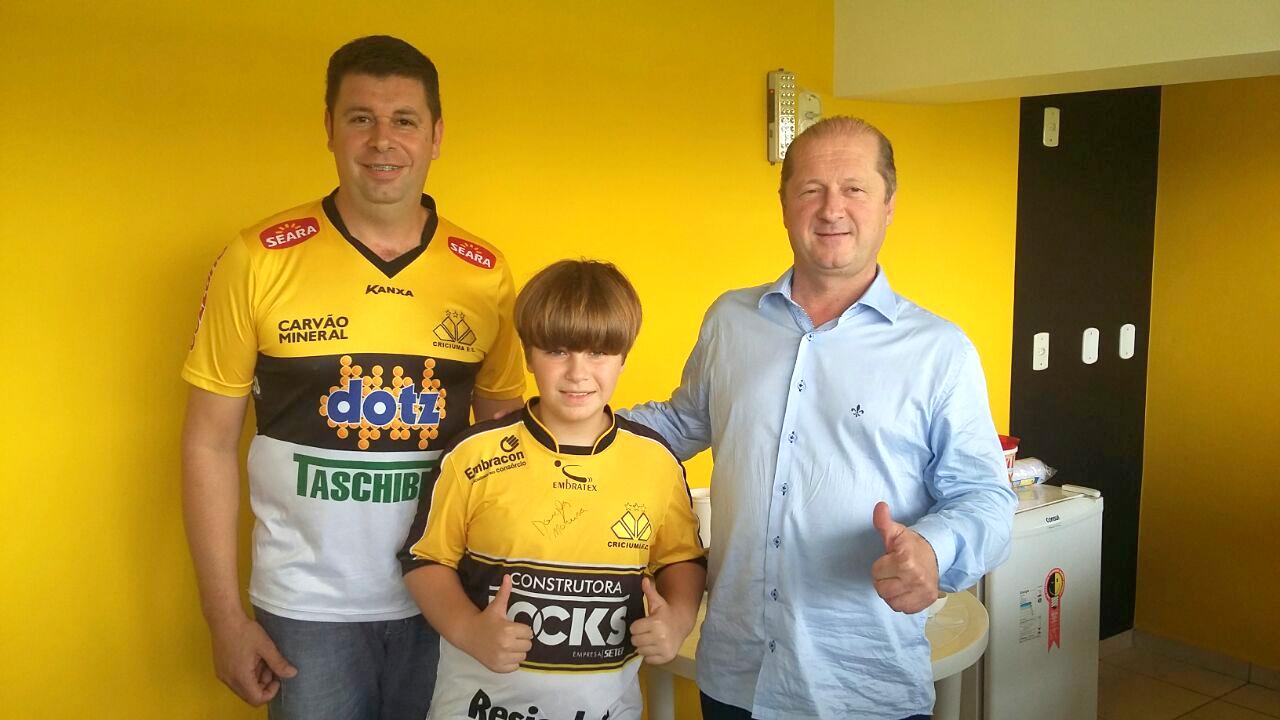 Vereador mirim acompanha a vitória do Tigre