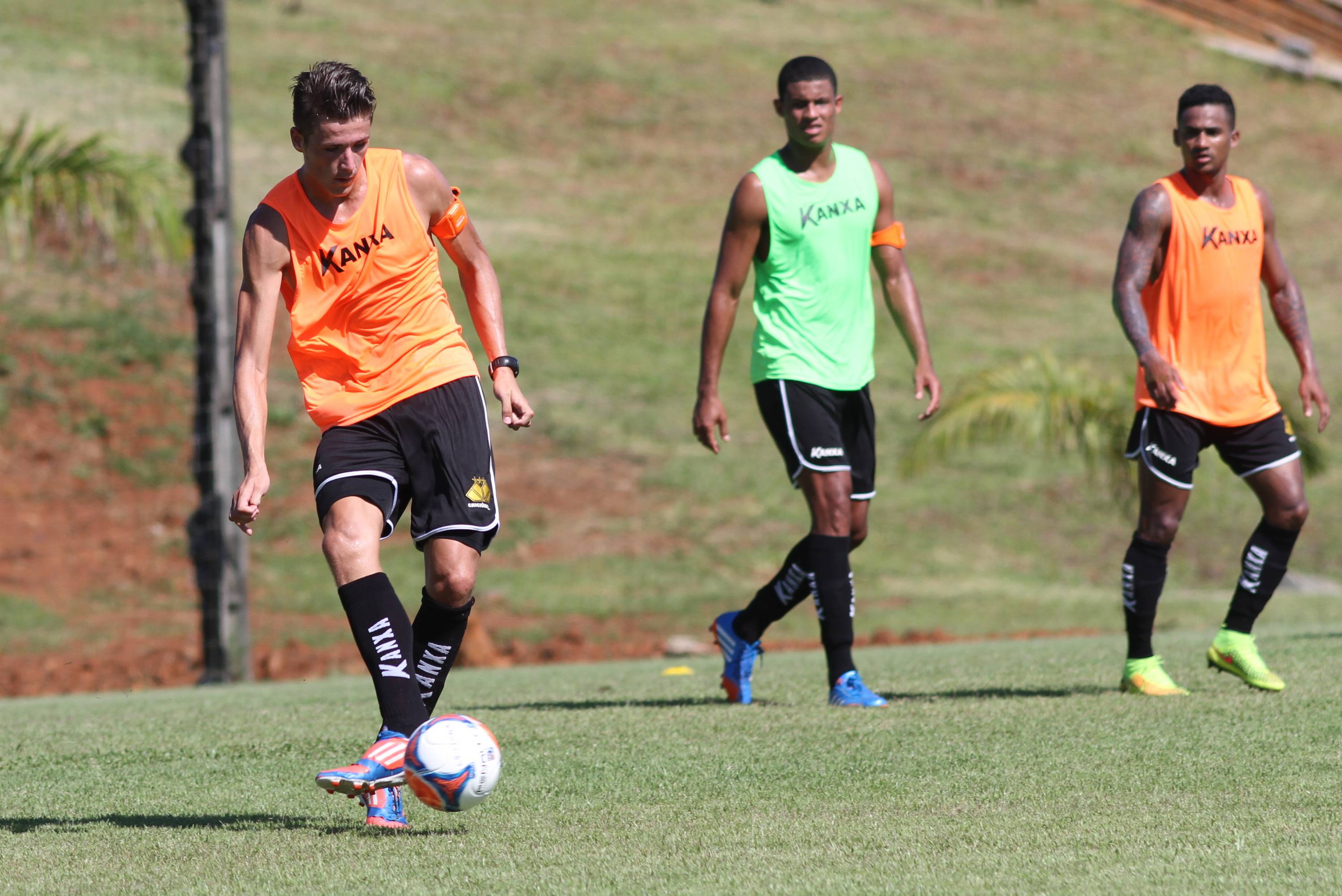 Sob forte calor, Tigre treina parte física e técnica