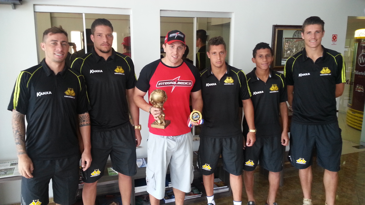 Visita de um campeão mundial