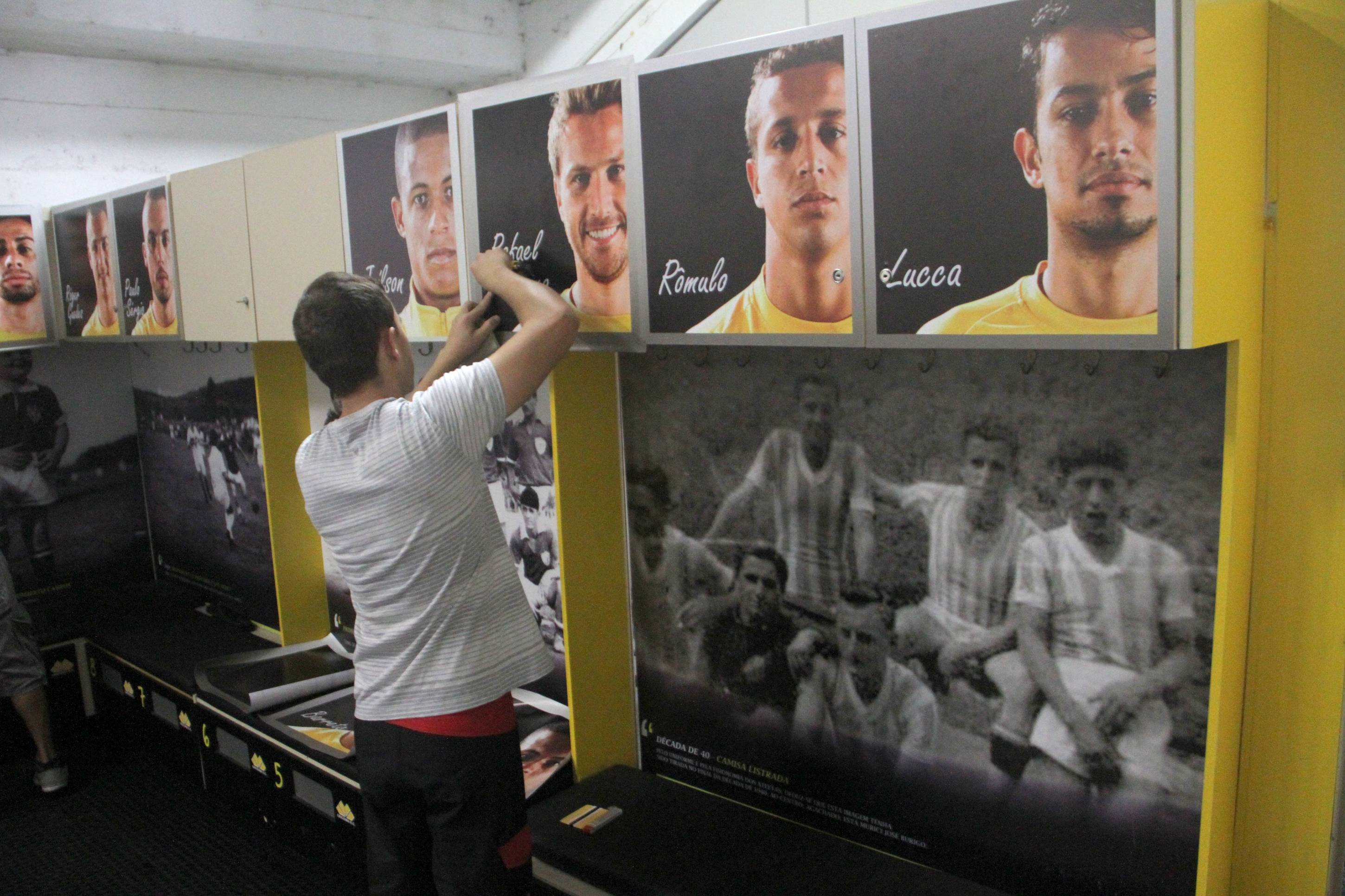 Vestiário do Criciúma recebe novo visual